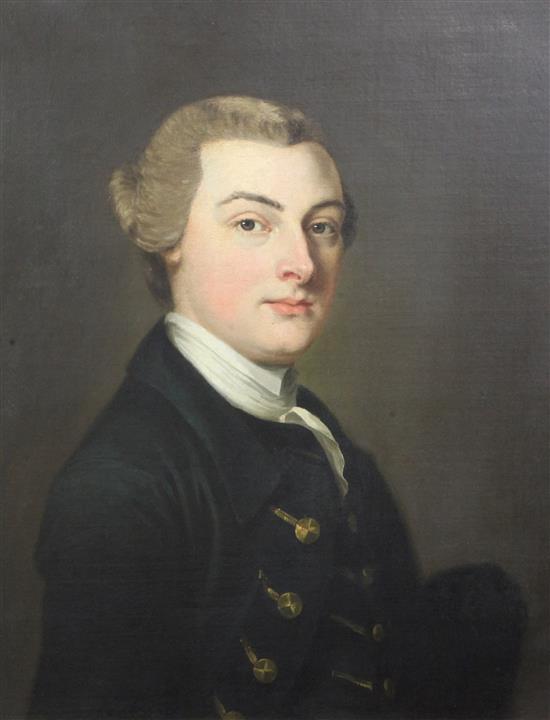 18th century English School Portrait of Sir Griffith Boynton, 6th Baronet (1744–1778) 23 x 19in.